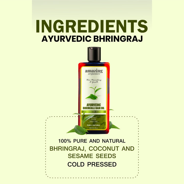 Pure Bhringraj Oil for Hair Growth