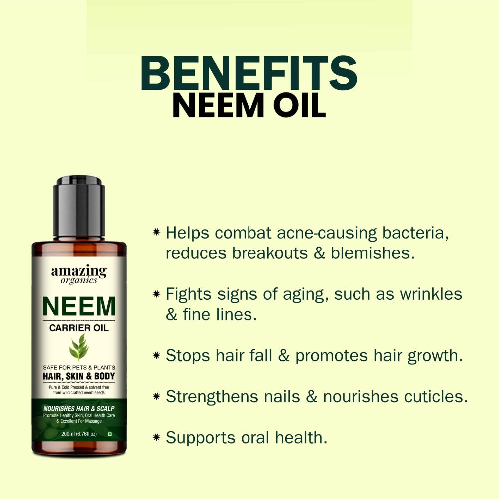 Neem Oil - Organics Cold Pressed 100ml