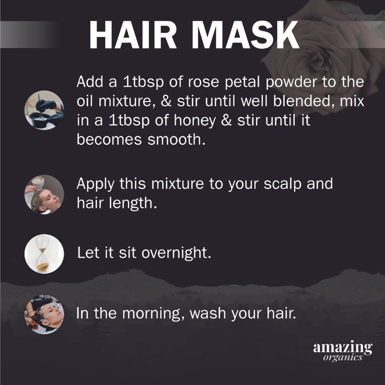Organic Rose Petal Powder for Skin, Hair & Health