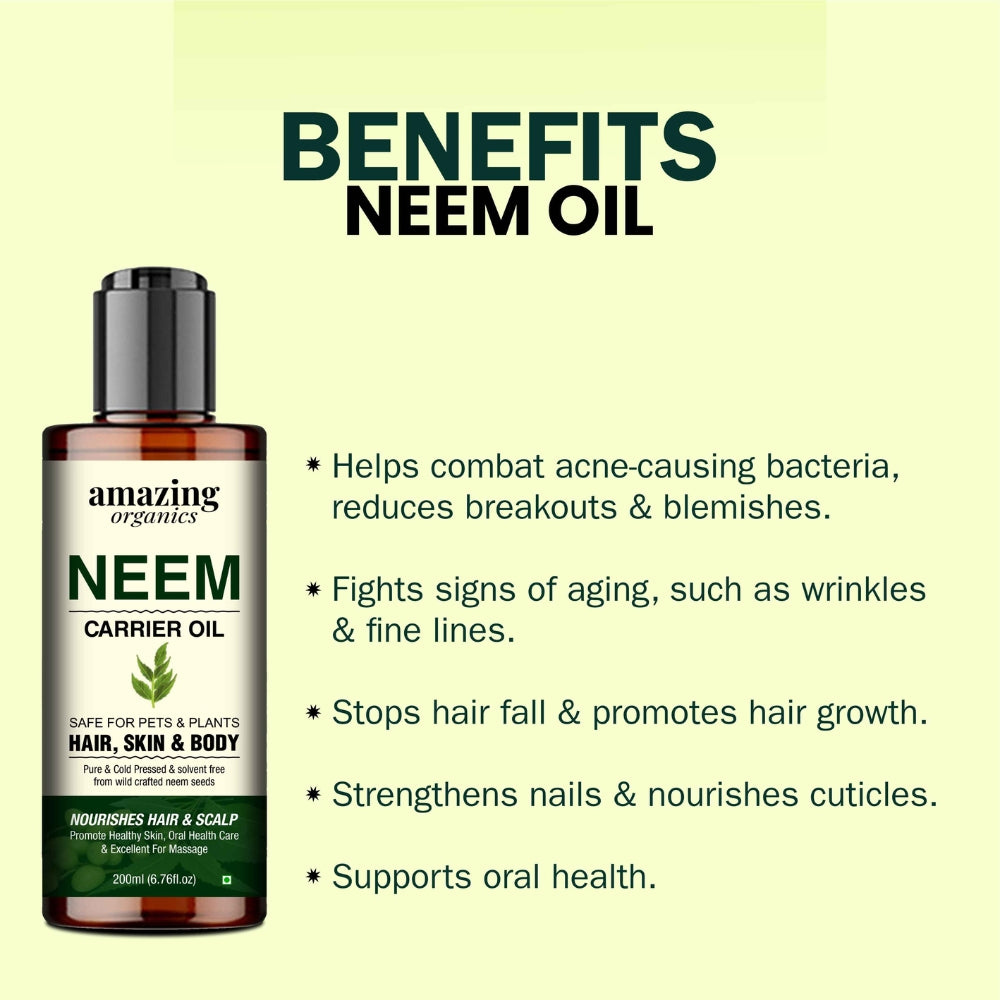Neem Oil - Organics Cold Pressed 100ml