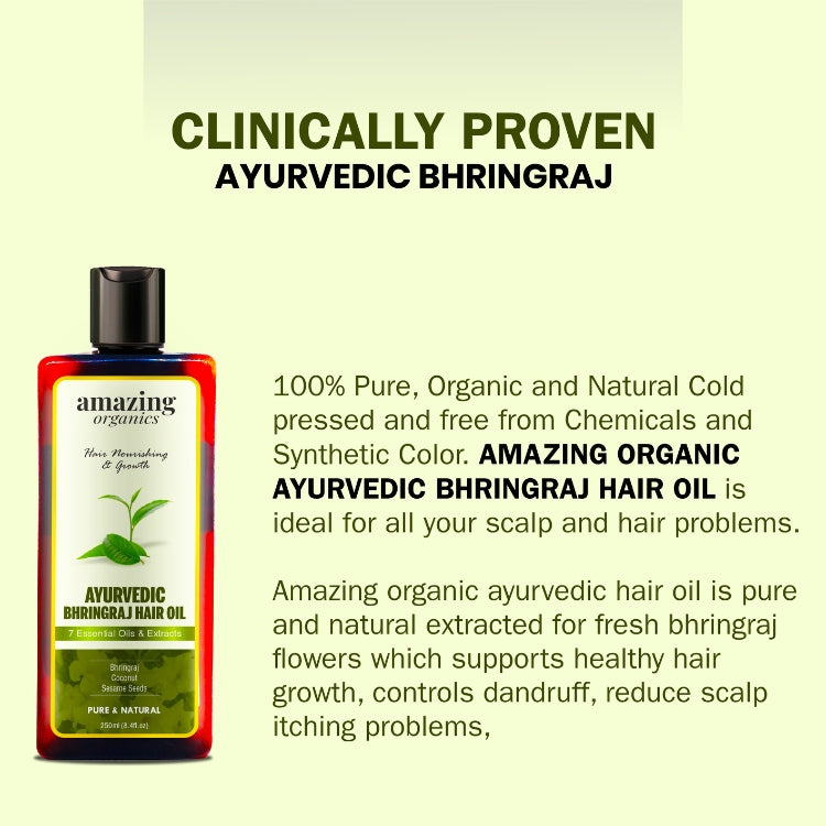 Pure Bhringraj Oil for Hair Growth