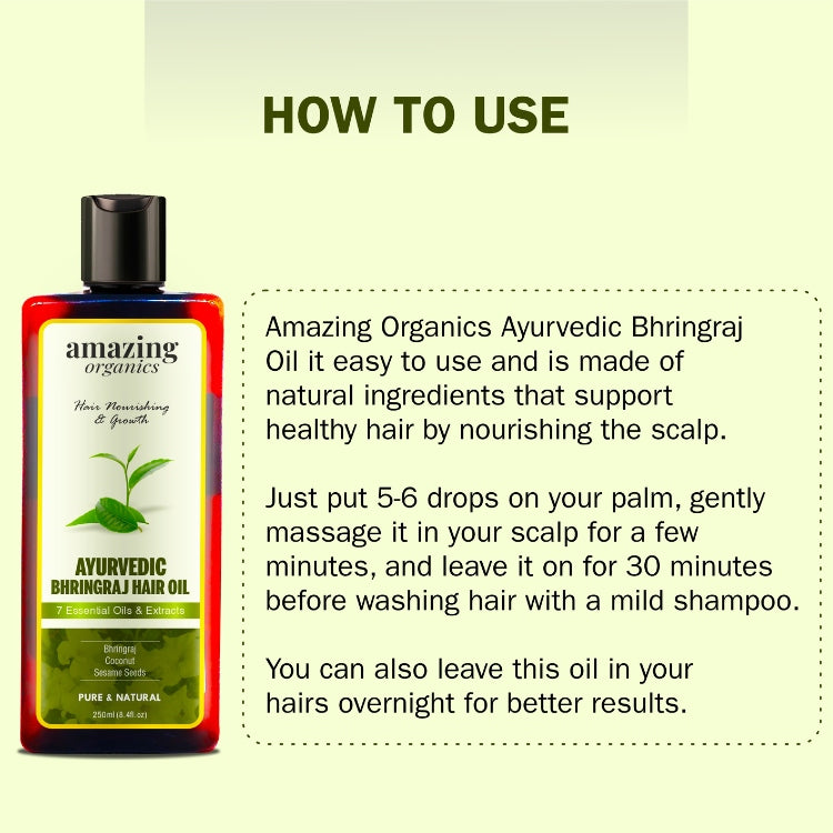Pure Bhringraj Oil for Hair Growth