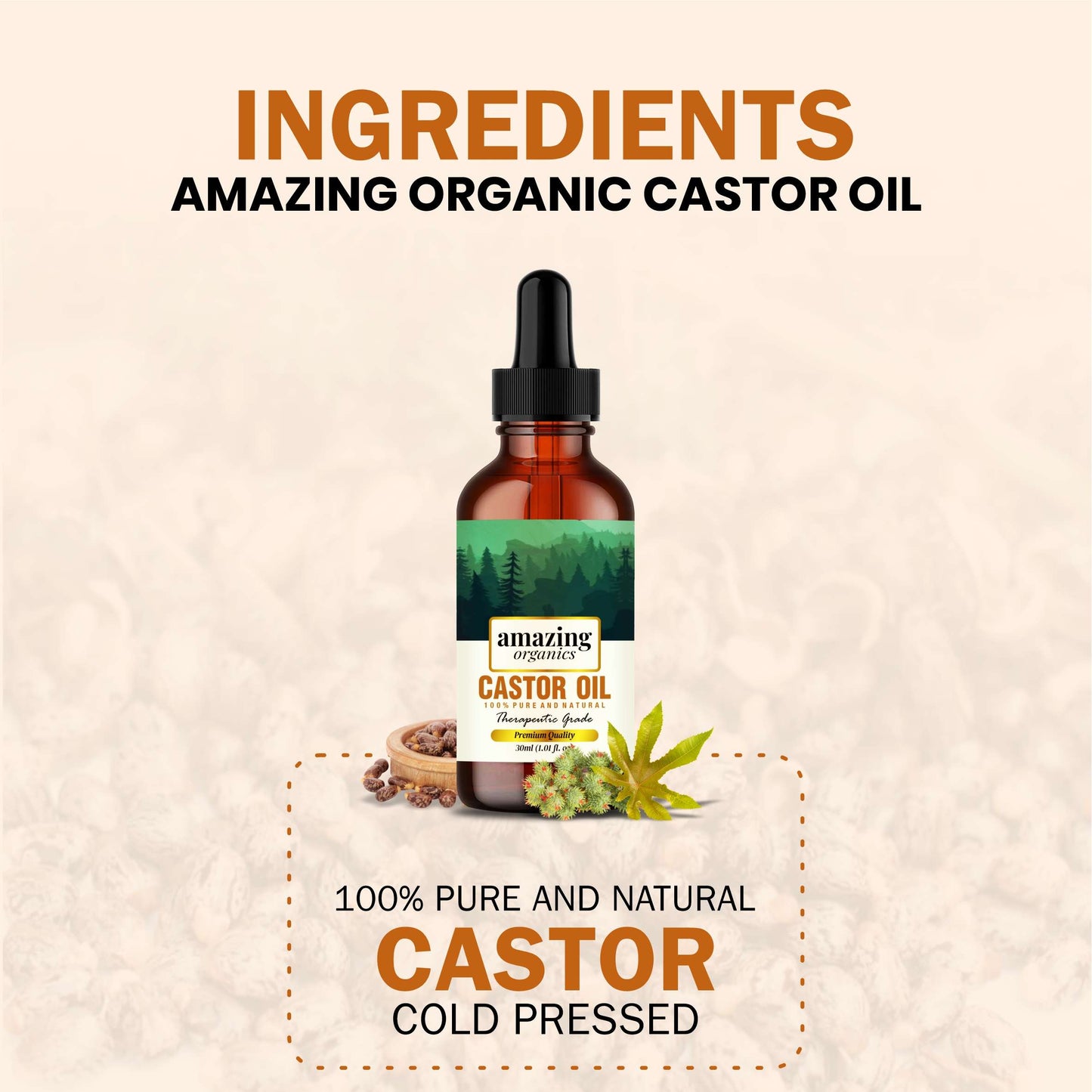 Pure Castor Oil Cold Pressed