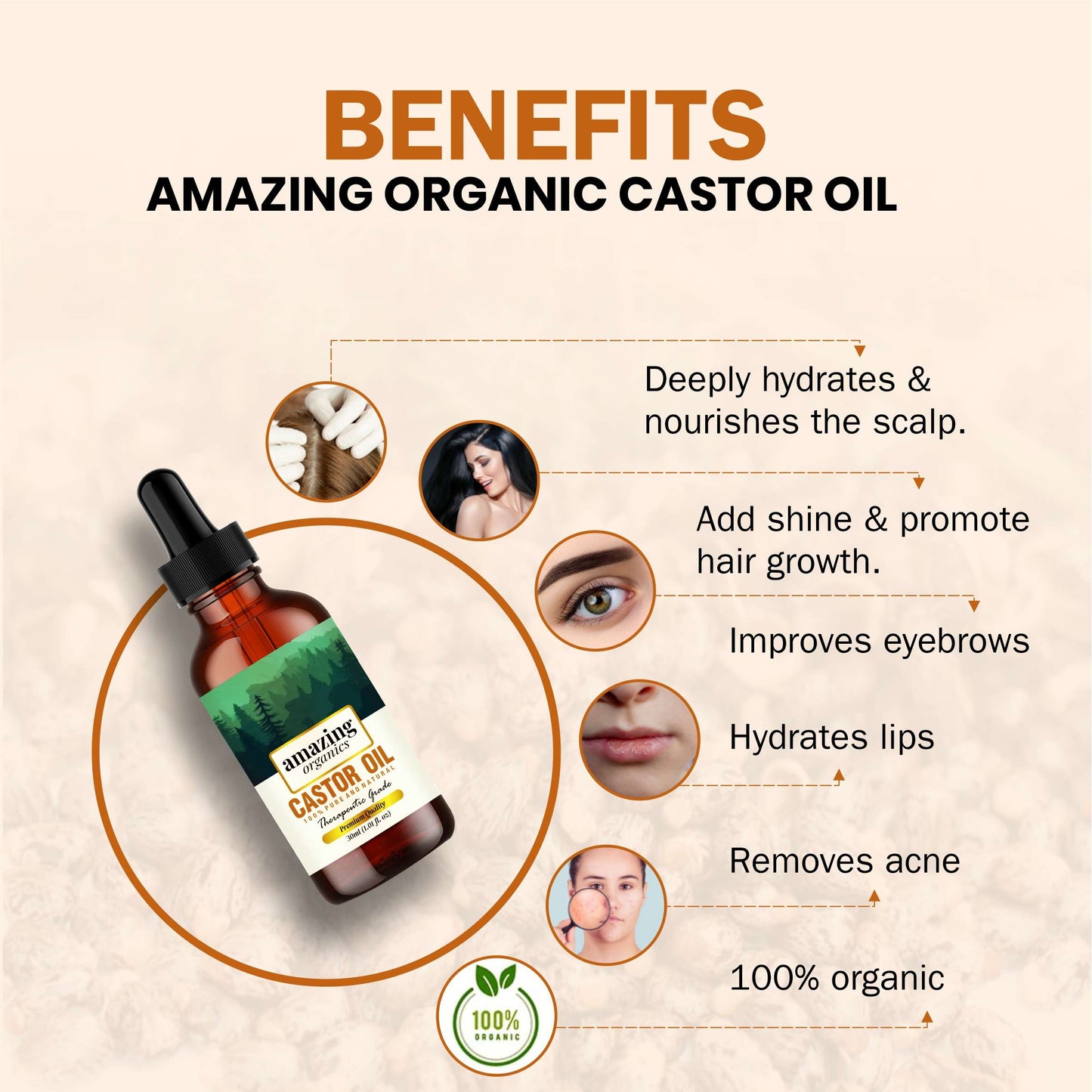 Pure Castor Oil Cold Pressed