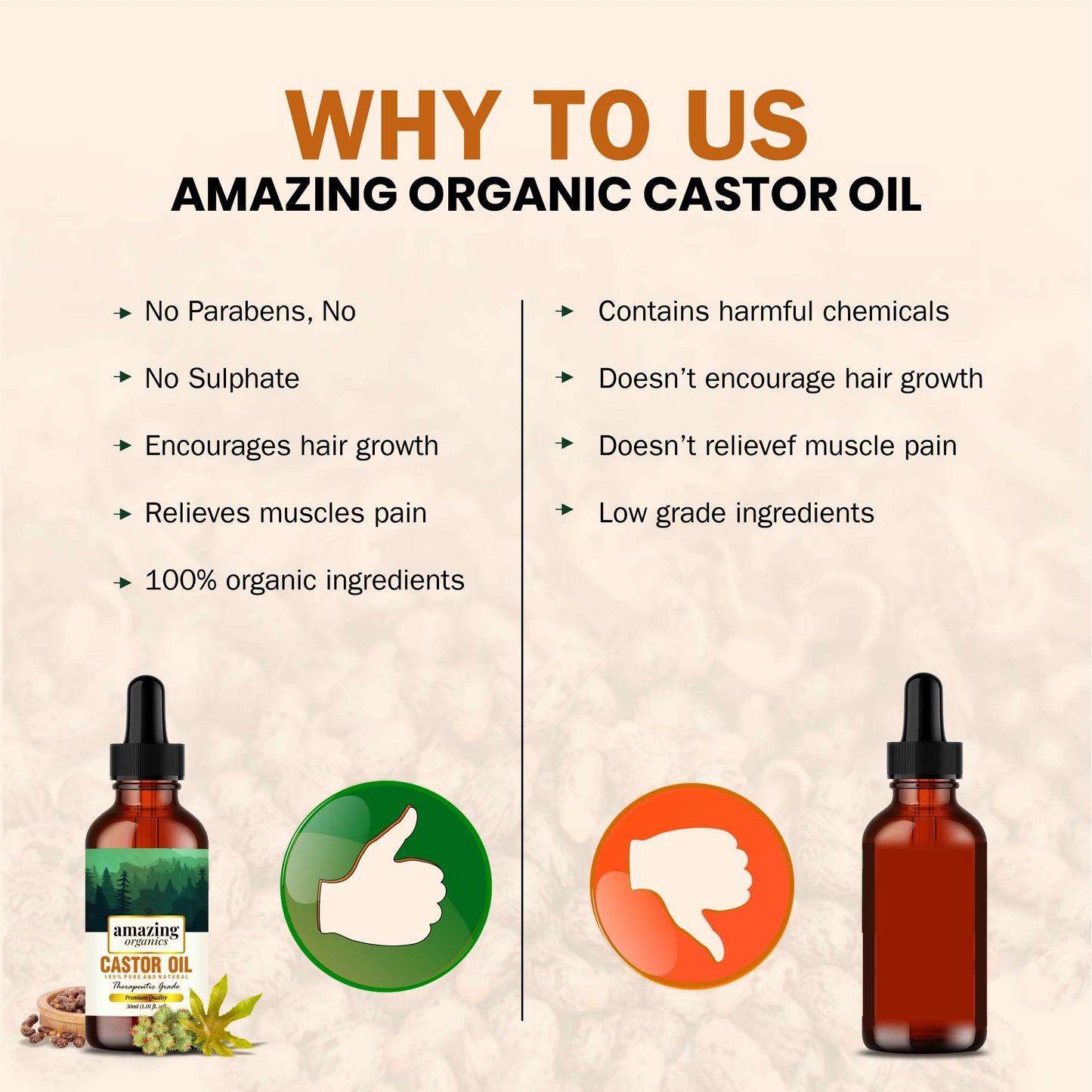 Pure Castor Oil Cold Pressed