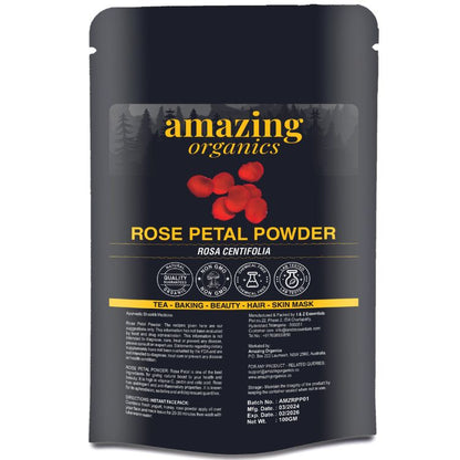 Organic Rose Petal Powder for Skin, Hair & Health