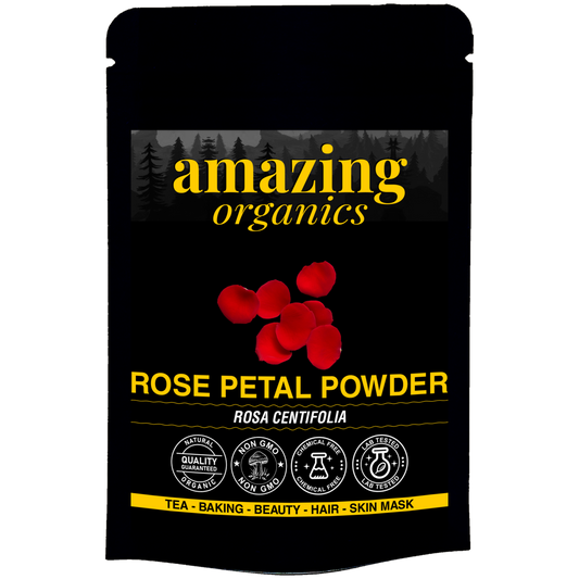 Organic Rose Petal Powder for Skin, Hair & Health