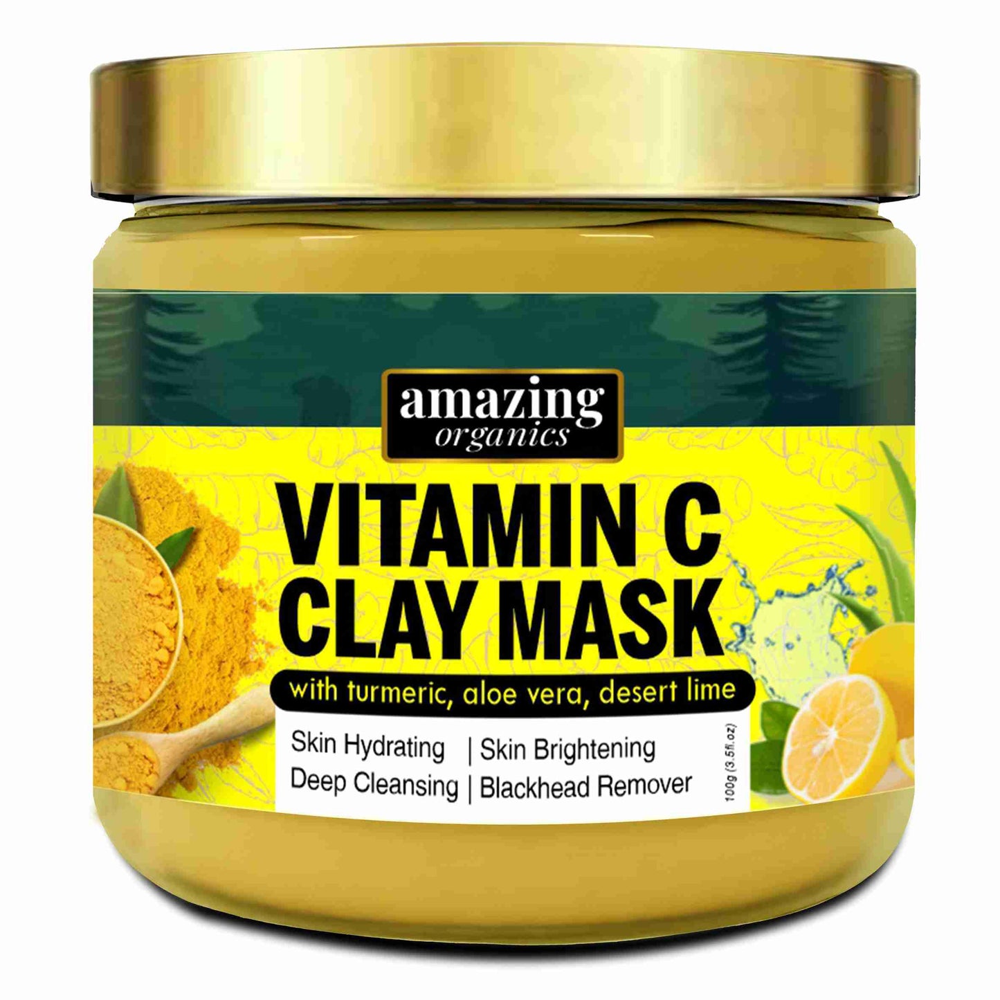 Turmeric Clay Mask with Vitamin C & Aloe